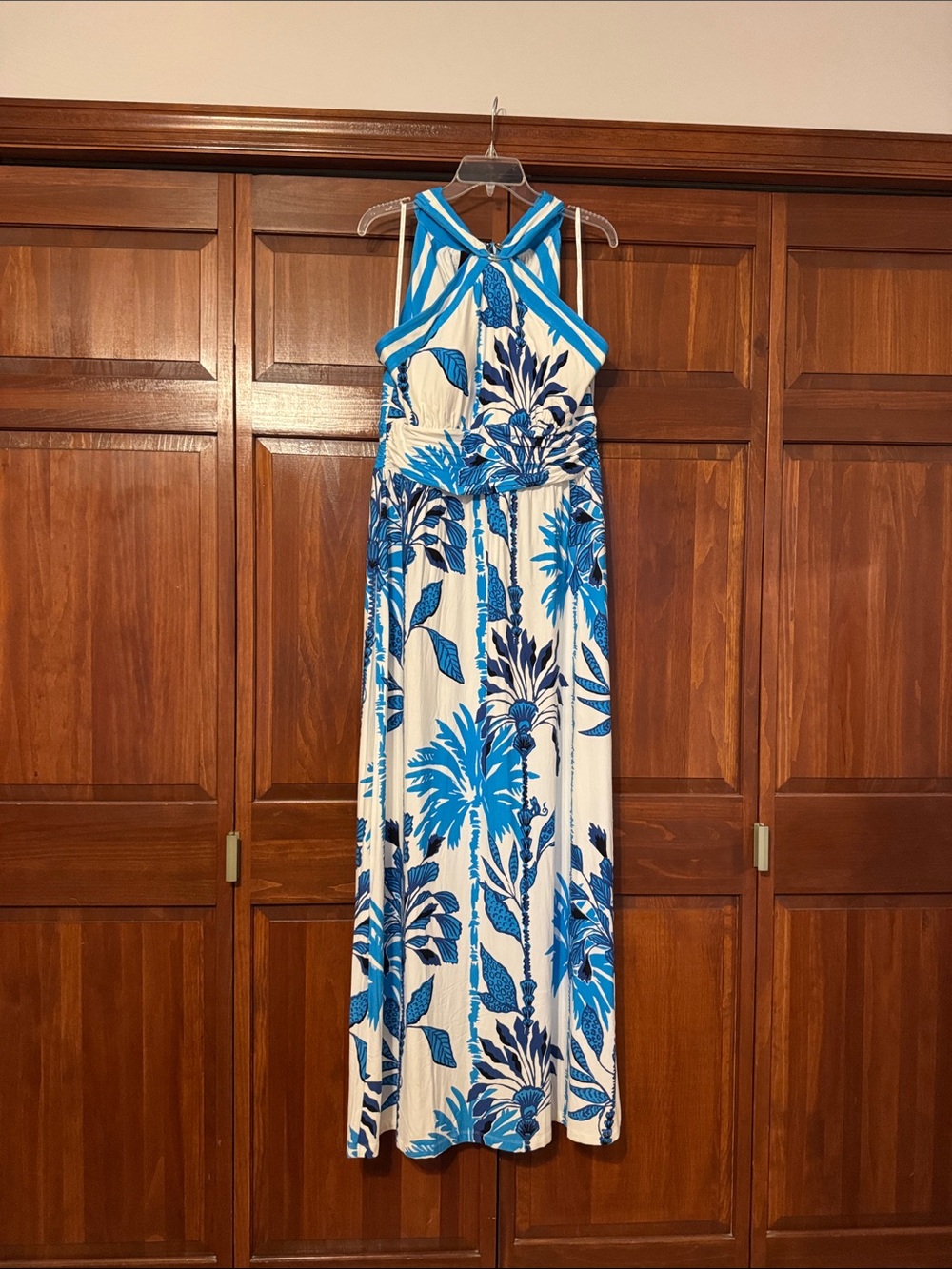 Lilly Pulitzer Devena Maxi Blue & White Dress